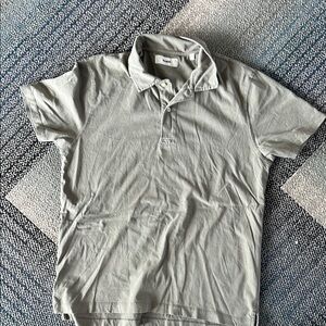 Buck Mason Gray Polo Shirt Short Sleeve Classic